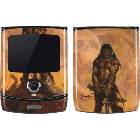 Frazetta Barbarian Motorola RAZR Skin