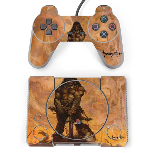 Frazetta Barbarian PlayStation Classic Bundle Skin