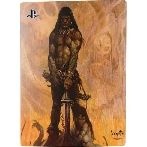 Frazetta Barbarian PS5 Digital Edition Console Skin