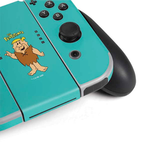 The Flinstones Barney Rubble Nintendo Switch OLED (2021) Skin