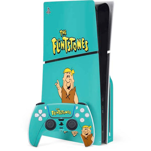 The Flinstones Barney Rubble PS5 Slim Disk Bundle Skin