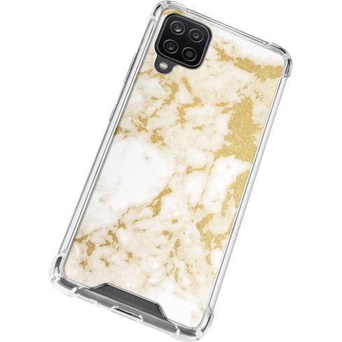 Basic Marble Galaxy A12 Clear Case