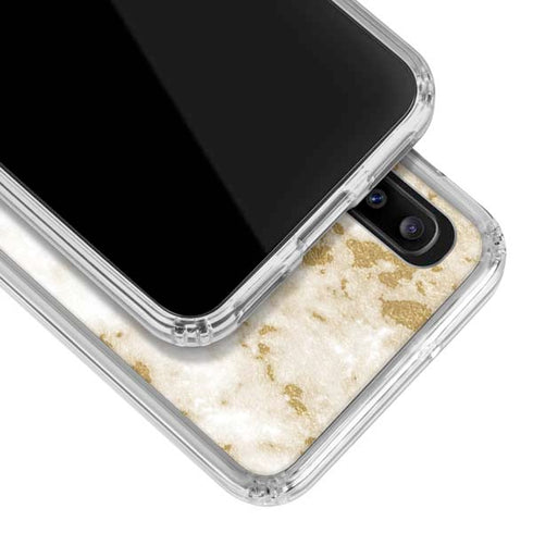 Basic Marble Galaxy A20 Clear Case