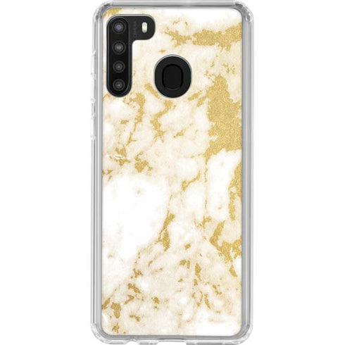 Basic Marble Galaxy A21 Clear Case