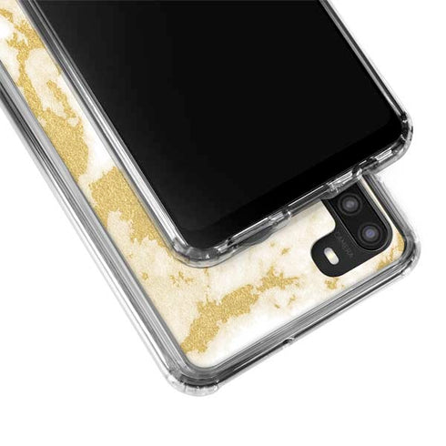 Basic Marble Galaxy A21 Clear Case
