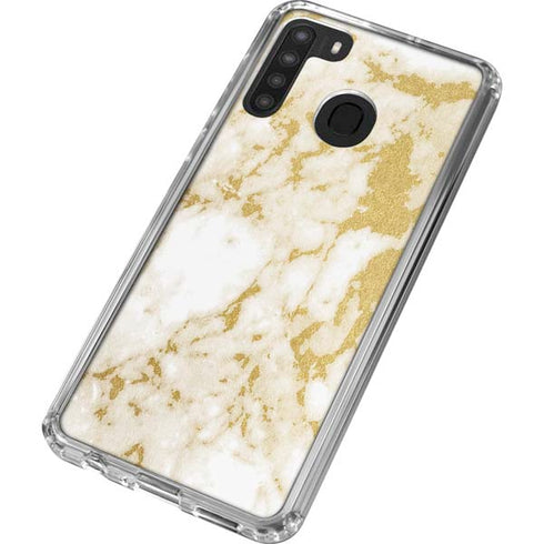 Basic Marble Galaxy A21 Clear Case