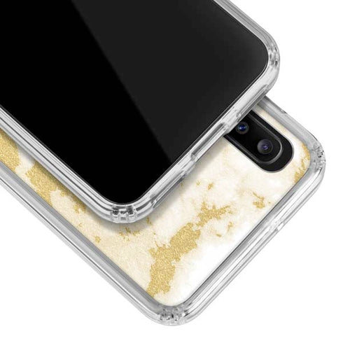 Basic Marble Galaxy A30 Clear Case