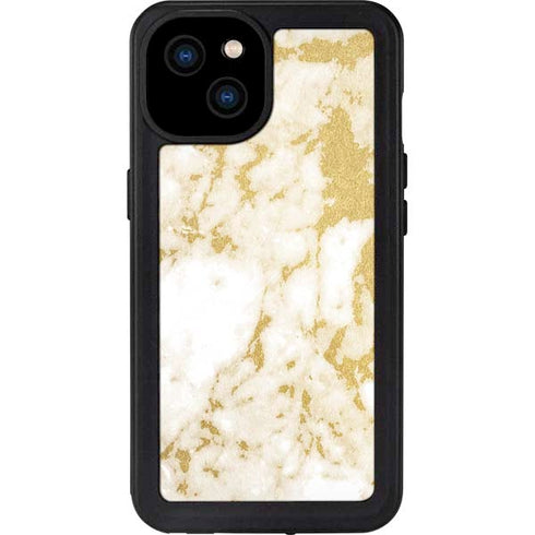 Basic Marble iPhone 15 Plus Waterproof Case