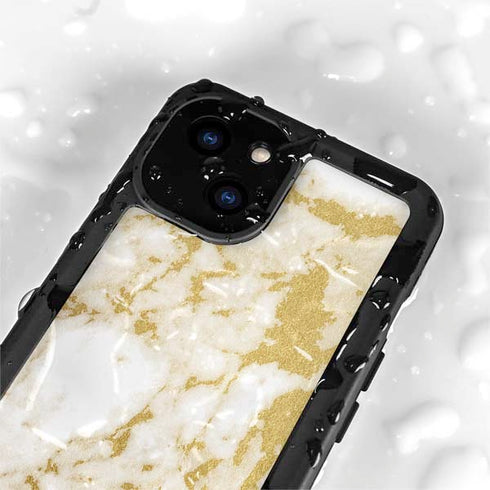 Basic Marble iPhone 15 Plus Waterproof Case