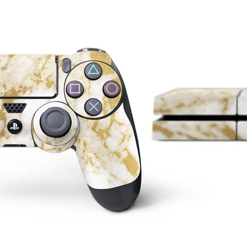 Basic Marble PS4 Console and Controller Bundle Skin