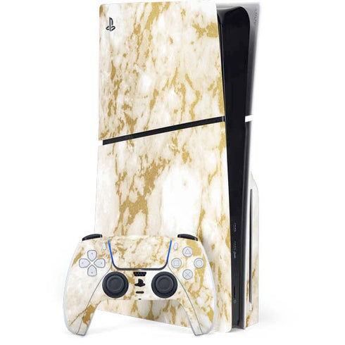 Basic Marble PS5 Slim Disk Bundle Skin