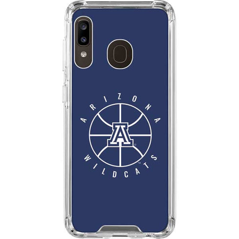University of Arizona Basketball Mark Blue Galaxy A30 Clear Case