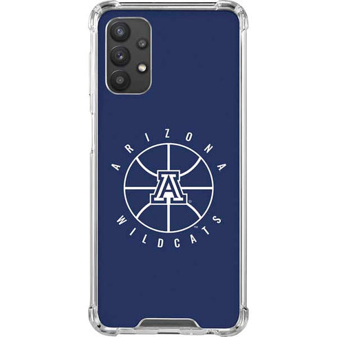 University of Arizona Basketball Mark Blue Galaxy A32 5G Clear Case