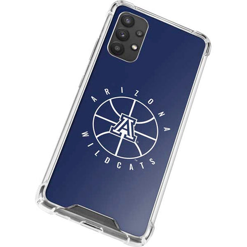 University of Arizona Basketball Mark Blue Galaxy A32 5G Clear Case