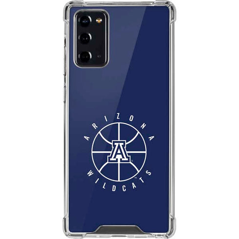 University of Arizona Basketball Mark Blue Galaxy Note20 5G Clear Case