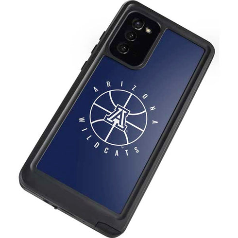 University of Arizona Basketball Mark Blue Galaxy Note20 5G Waterproof Case
