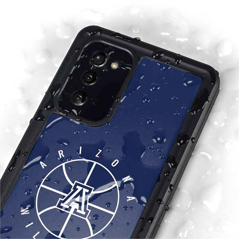 University of Arizona Basketball Mark Blue Galaxy Note20 5G Waterproof Case
