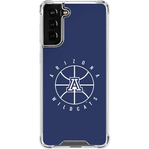 University of Arizona Basketball Mark Blue Galaxy S21 FE Clear Case