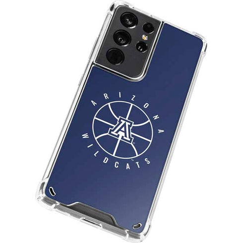 University of Arizona Basketball Mark Blue Galaxy S21 Ultra 5G Clear Case