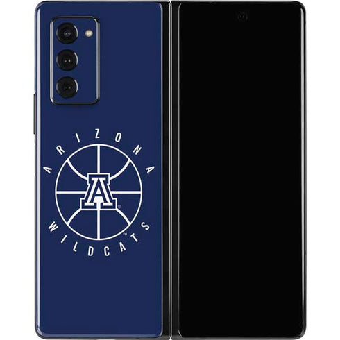University of Arizona Basketball Mark Blue Galaxy Z Fold2 5G Skin
