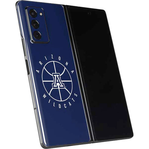 University of Arizona Basketball Mark Blue Galaxy Z Fold2 5G Skin
