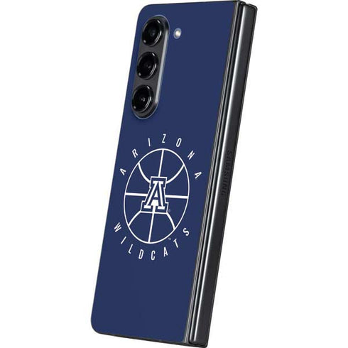 University of Arizona Basketball Mark Blue Galaxy Z Fold5 5G Skin