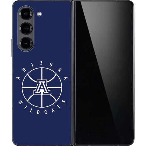 University of Arizona Basketball Mark Blue Galaxy Z Fold5 5G Skin