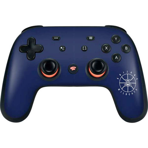 University of Arizona Basketball Mark Blue Google Stadia Controller Skin