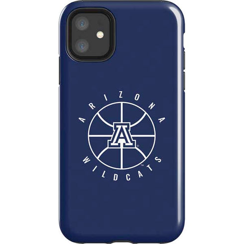 University of Arizona Basketball Mark Blue iPhone 11 Impact Case