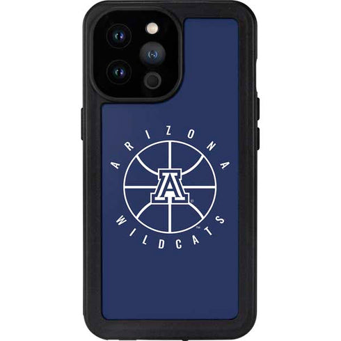 University of Arizona Basketball Mark Blue iPhone 14 Pro Max Waterproof Case