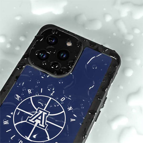 University of Arizona Basketball Mark Blue iPhone 14 Pro Max Waterproof Case