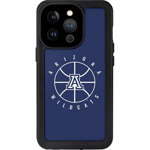 University of Arizona Basketball Mark Blue iPhone 14 Pro Waterproof Case