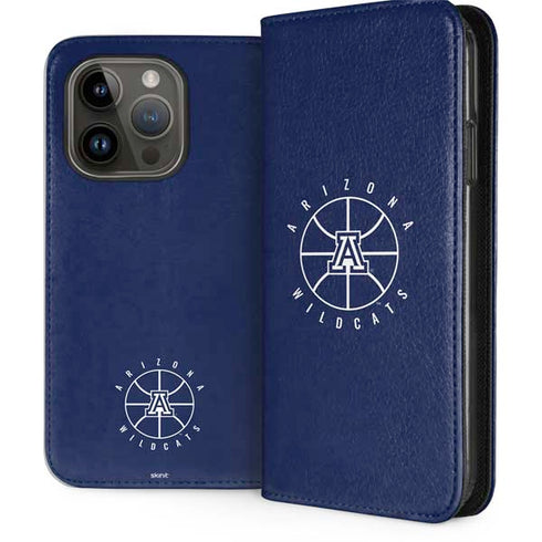 University of Arizona Basketball Mark Blue iPhone 15 Pro Folio Case