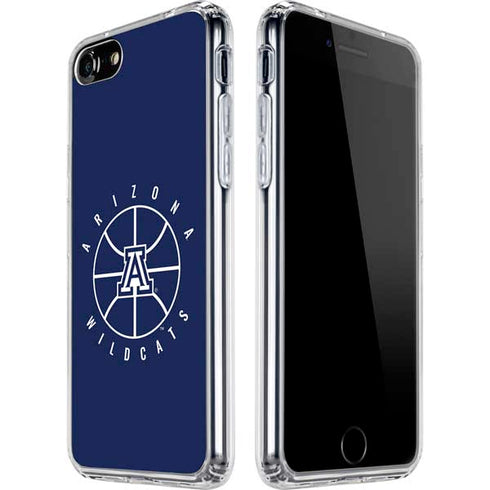 University of Arizona Basketball Mark Blue iPhone SE (2nd & 3rd Gen) Clear Case