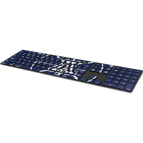 University of Arizona Basketball Mark Blue Magic Keyboard with Numeric Keypad Skin