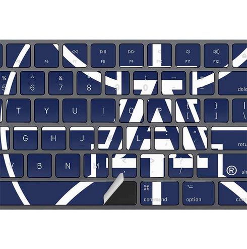 University of Arizona Basketball Mark Blue Magic Keyboard with Numeric Keypad Skin