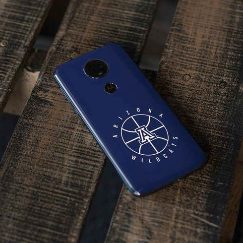 University of Arizona Basketball Mark Blue Moto E5 Plus Skin