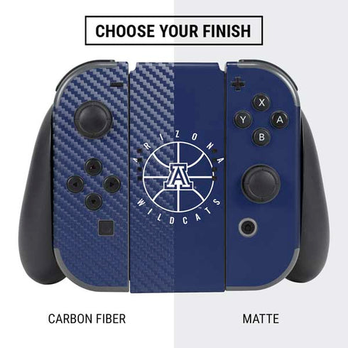 University of Arizona Basketball Mark Blue Nintendo Switch Bundle Skin