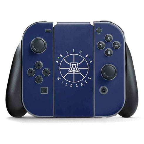 University of Arizona Basketball Mark Blue Nintendo Switch (2017-2021) Joy-Con Controller Skin