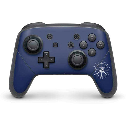 University of Arizona Basketball Mark Blue Nintendo Switch Pro Controller Skin