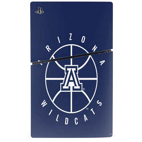 University of Arizona Basketball Mark Blue PS5 Slim Disk Console Skin