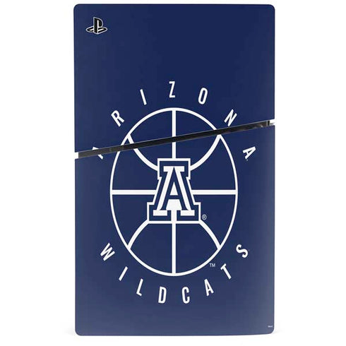 University of Arizona Basketball Mark Blue PS5 Slim Digital Edition Console Skin