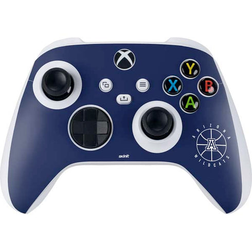 University of Arizona Basketball Mark Blue Xbox Series S Controller Skin