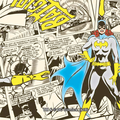 DC Comics Batman Batgirl Vintage Action pose pattern Nintendo 2DS XL (2017) Skin