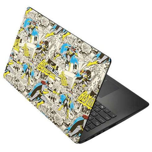 DC Comics Batman Batgirl Vintage Action pose pattern Asus X502CA 15.6 Skin