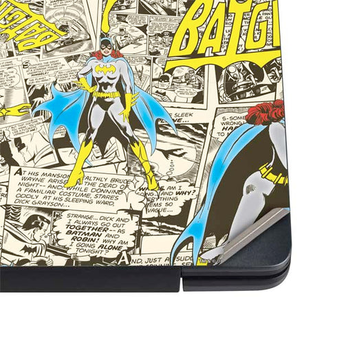 DC Comics Batman Batgirl Vintage Action pose pattern Dell Vostro Skin