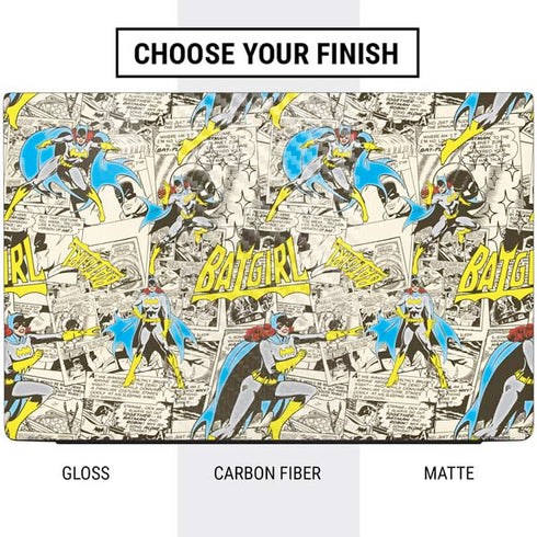 DC Comics Batman Batgirl Vintage Action pose pattern Dell Vostro Skin