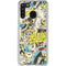 DC Comics Batman Batgirl Vintage Action pose pattern Galaxy A21 Clear Case