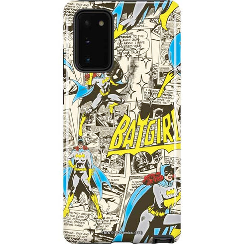 DC Comics Batman Batgirl Vintage Action pose pattern Galaxy Note20 5G Pro Case