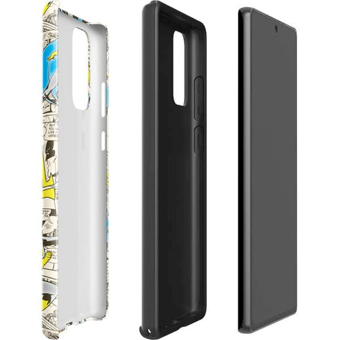 DC Comics Batman Batgirl Vintage Action pose pattern Galaxy Note20 5G Pro Case